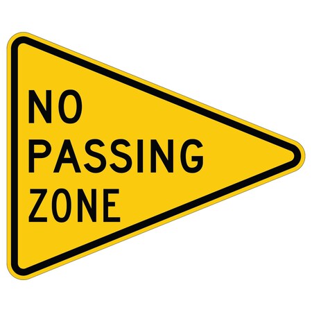 Sign Solutions Usa 36 in Height, 48 in Width, Aluminum, Isosceles Triangle DUS08DYE4836W14-3